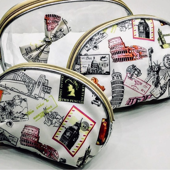 Karia Accessories - SOLD OUT!!! NOT AVAILABLE. BRAND NEW!!! Set of 3. Women's Cosmetic Bag